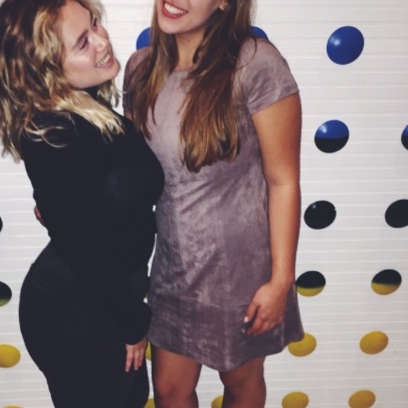 Jessica Simpson suede shift dress ! - Picture 3 of 4